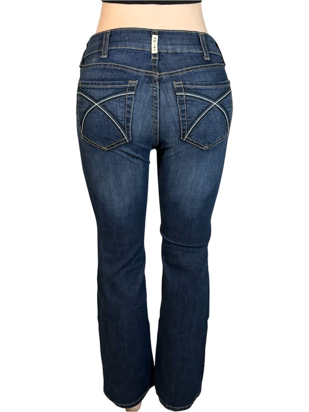 Ariat REAL Rosa Boot Jeans Dark Wash Stretch Western Denim 27S - Picture 2 of 16